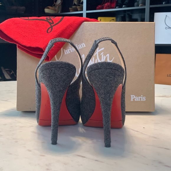 CHRISTIAN LOUBOUTIN Very Privè slingbacks heels - Picture 7 of 10